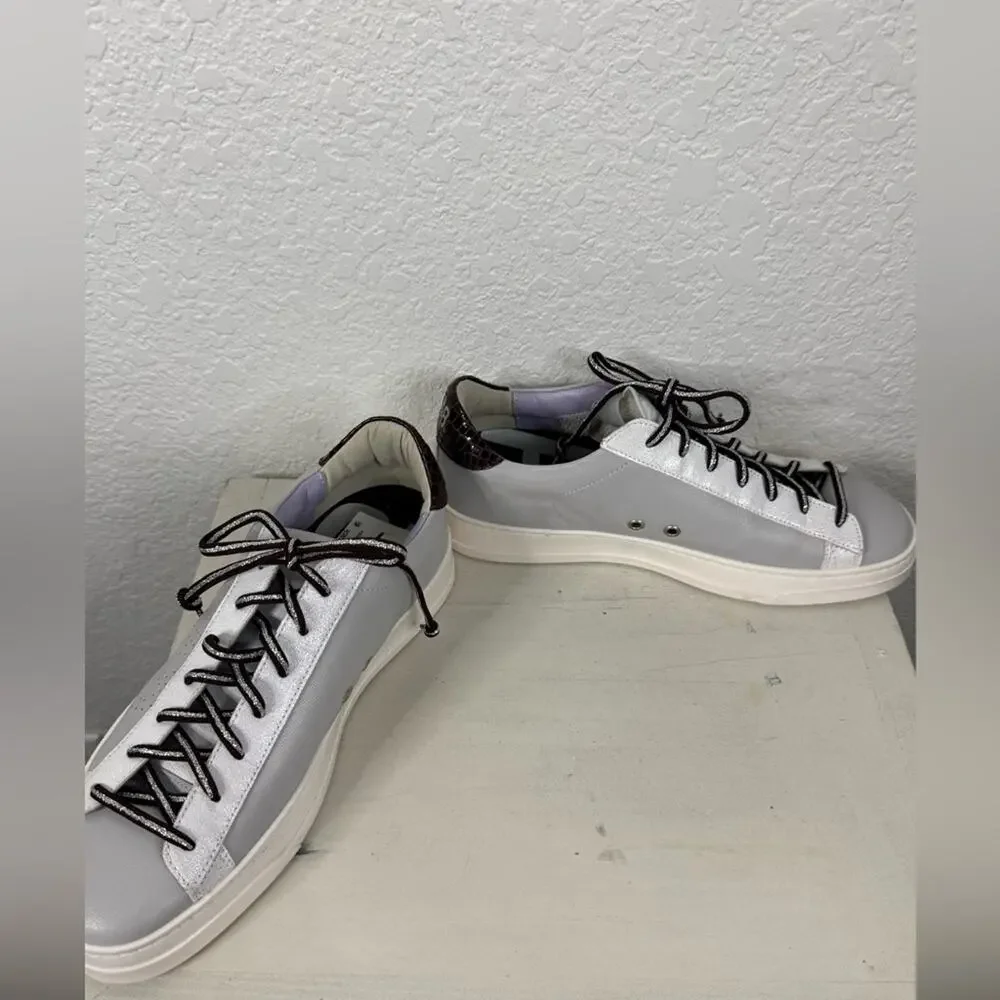 New P448 Jack Perforated Sneaker in pastel lilac Preppy Casual Luxury